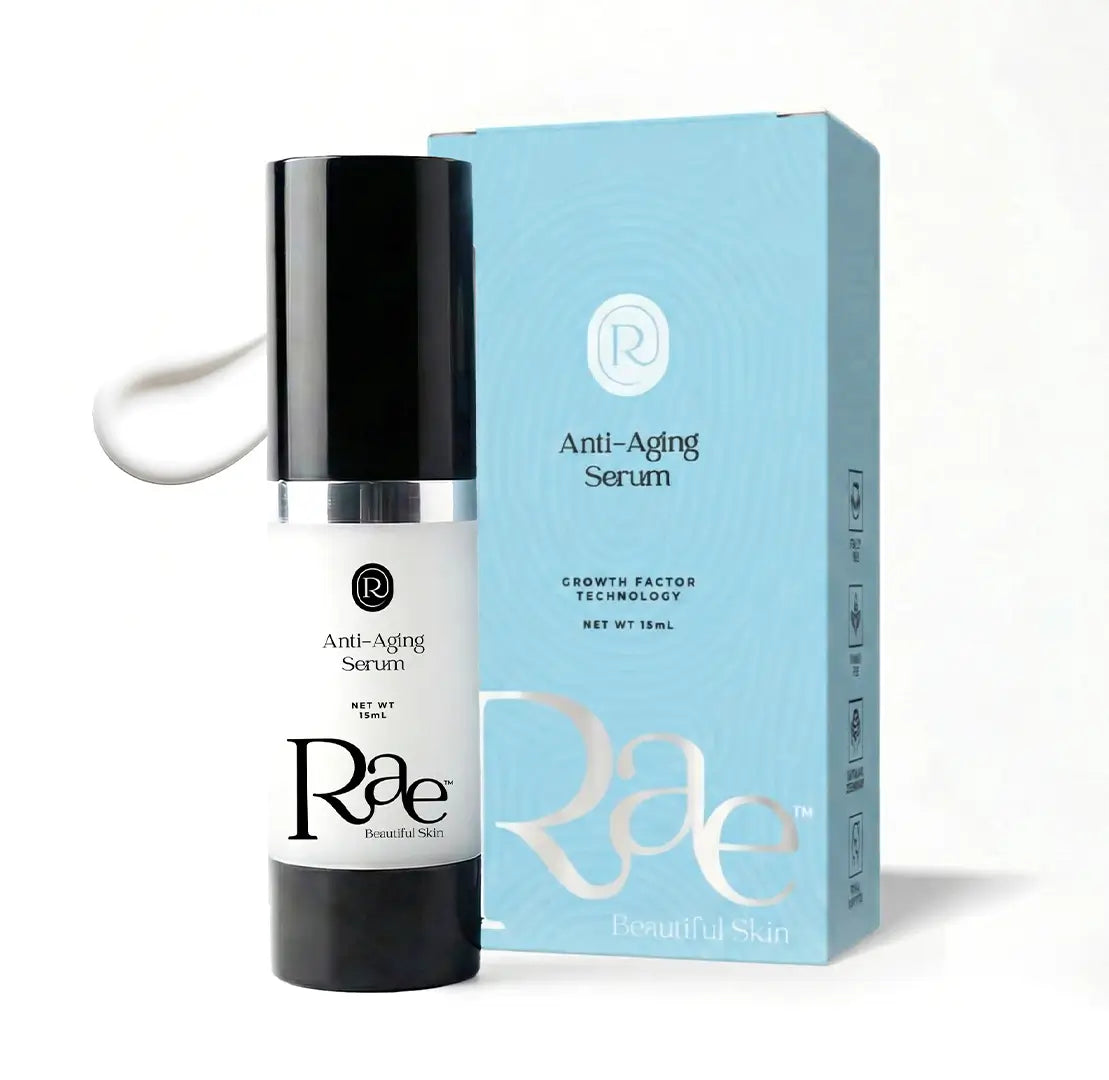 Rae Anti-Aging Serum for Wrinkles, Fine Lines & Firmness, Patented Formula for Smooth Radiant Skin